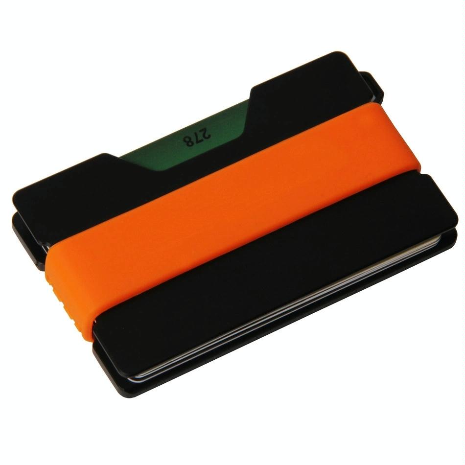 Rfid Card Holder & Edc Wallet Anti Theft Aluminum Alloy Blue
