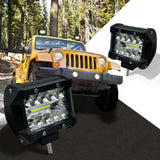 4 Inch 15W 1500Lm Led Strip Lamp Working Refit Off - Road Vehicle Light Roof Strip Light - Side View