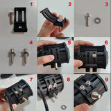 4 Inch 15W 1500Lm Led Strip Lamp Working Refit Off - Road Vehicle Light Roof Strip Light - 45-Degree Angle