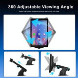 8 Inch Full Touch Car Screen Player - Horizontal / Vertical Carplay / Android Auto - With Camera - Side View