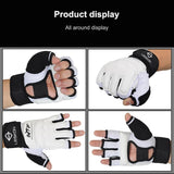 Adults Half Finger Sandbag Training Boxing Gloves - Pu Leather For Fitness And Sparring