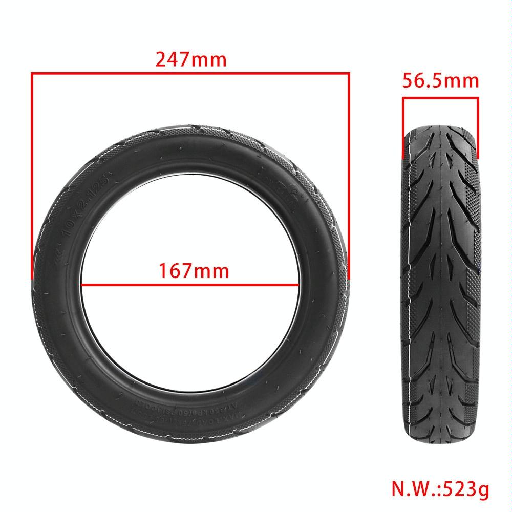 10 Pneumatic Tire for Ninebot F20 / 25 / 30 / 40 Electric Scooter - Outer Tiire