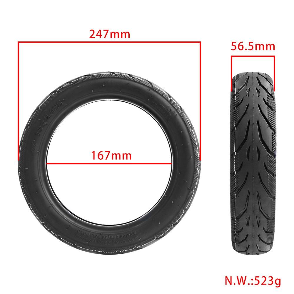 10 Pneumatic Tire for Ninebot F20 / 25 / 30 / 40 Electric Scooter - Outer Tiire