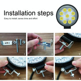 6.7W White Light Round - Shaped Waterproof Car Boat Marine Work Lights Spotlight Led Bulbs Dc 9 - 30V - Extra Image