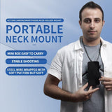 Flexible Neck Mount for Gopro and Smartphones - Compatible with Action Cameras - Top-Down View