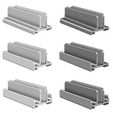 Versatile Aluminum Laptop Tablet Phone Stand - Compact Design - Side View