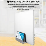 Versatile Aluminum Laptop Tablet Phone Stand - Compact Design - Rear View