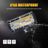 7 Inch 15W 3 Row Car Led Strip Light Working Refit Off - Road Vehicle Lamp Roof Strip Light With Yellow White Flash - Extra Image