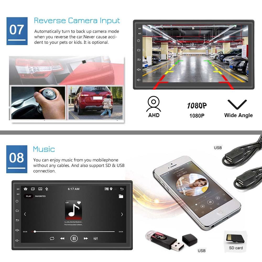 10 Inch Android Wifi Car Navigation Player 2 + 32G Reversing Video Standard + 4Lights Camera
