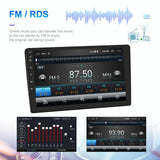 10 Inch Car Android Navigation Screen With Carplay - 2 + 64G Standard + 4Lights Camera - Front View