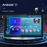 10 Inch Car Android Navigation Screen With Carplay - 2 + 64G Standard + 4Lights Camera - Side View