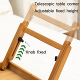 Adjustable Folding Laptop Desk for Dorm or Study - Compact Design - Rear View