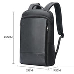 Waterproof Business Laptop Backpack - Genuine Leather Lightweight - Flagship