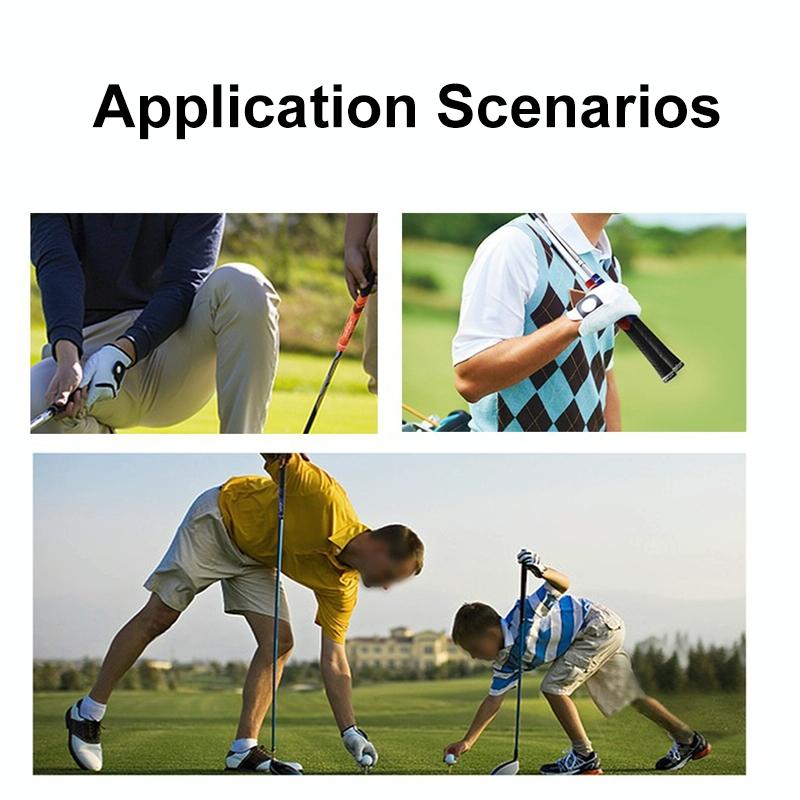 Anti-slip Golf Club Pole Cover - Protective Rubber Grip Gray - Gray No Cotton Yarn