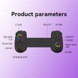 Vibration Grip Wireless Gamepad for Mobile and Pc - White - Close-Up Angle