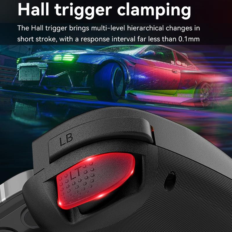 Vibration Grip Wireless Gamepad for Mobile and Pc - White