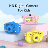 2.0-Inch 4X Zoom Hd Digital Camera For Kids - Blue - Yellow+32G