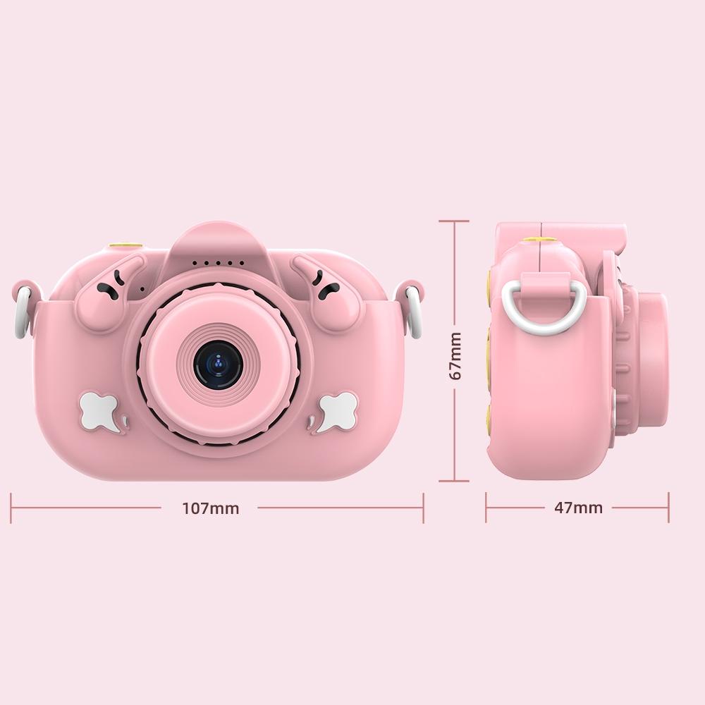 2.0-Inch 4X Zoom Hd Digital Camera For Kids - Blue - Yellow+32G