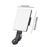 5w Mobile Phone Fill Light for Live Broadcast with Screen - V11 Cool & Warm - Top-Down View