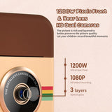 Children's Instant Camera with 2.4 Hd Screen & 16gb Memory Card Available - 45-Degree Angle