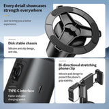Auto Tracking Gimbal Stabilizer with Fill Light and Selfie Stick - 360 Degree Rotation - A200 Set 2