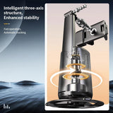 Auto Tracking Gimbal Stabilizer with Fill Light and Selfie Stick - 360 Degree Rotation - A200 Set 2