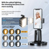 Auto Tracking Gimbal Stabilizer with Fill Light and Selfie Stick - 360 Degree Rotation - A200 Set 2 - Extra Image