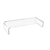 Set of 2 Acrylic Desktop Monitor Stands - Front View