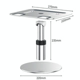 Portable Aluminum Laptop Stand for Better Cooling and Ergonomic - Top-Down View