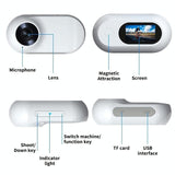 Portable Hd Magnetic Thumb Camera For Outdoor Cycling - Standard - Standard+Pet Silicone Collar - Extra Image