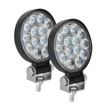 9.8W 10 - 30V Dc 6000K 3 Inch 14 Leds Circle Offroad Truck Car Driving Light Work Light Spotlight Fog Light - Front View