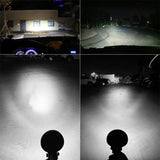 9.8W 10 - 30V Dc 6000K 3 Inch 14 Leds Circle Offroad Truck Car Driving Light Work Light Spotlight Fog Light - Extra Image