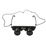 Adjustable Focus Fishing Binoculars - 3x28 with Glass Type and Zippered Case