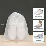 50 Pcs Thickened Non Woven Shoe Storage Bag Portable & Sunscreen - 50Pcs /Pack 32X38Cm Middle