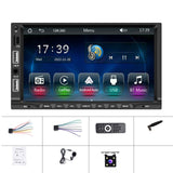 7 Inch Car Mp5 Player Carplay / Android Auto / Mirror Link / Bluetooth - Standard - With 4-Light Camera