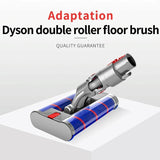 Universal Electric Floor Brush with Double Roller for Dyson Slim - Top-Down View