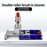 Universal Electric Floor Brush with Double Roller for Dyson Slim - Close-Up Angle