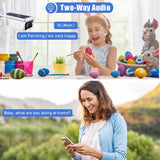 Solar-Powered 1080P Wifi Security Camera With Night Vision And Two-Way Audio - Close-Up Angle