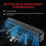 2 Pcs Car 6 Inch Dual - Row Mixed Light Strip Lamp Floodlight & Spotlight Work Light - Rear View
