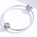 925 Sterling Silver Diy Birthstone Bracelet & Necklace Set December Style - December - 45-Degree Angle