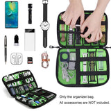 Portable Multifunctional u Disk Storage Bag for Mobile Phone Accessories - Pink