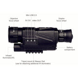 Usb Charging Infrared Monocular Telescope - Professional Night Vision - 45-Degree Angle