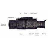 Usb Charging Infrared Monocular Telescope - Professional Night Vision - Rear View