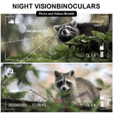 Digital Night Vision Binoculars for Outdoor Hunting - Rear View