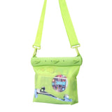 Waterproof One Shoulder Crossbody Bag For Drifting And Diving Size Medium Green - Front View
