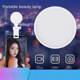 Mini Led Clip-on Selfie Fill Light for Phones - 45-Degree Angle