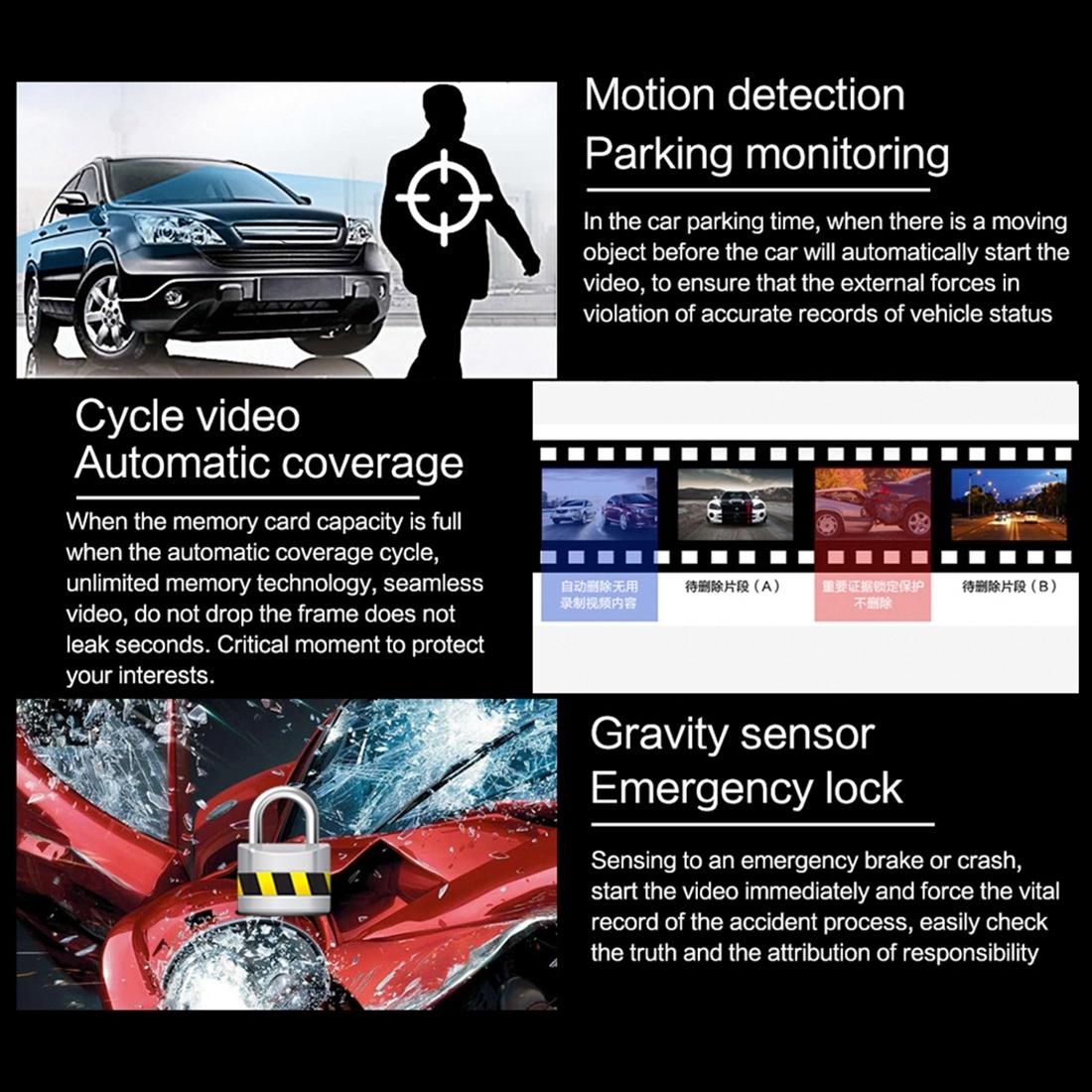2.2 Car Dvr with Parking Monitoring & Loop Recording