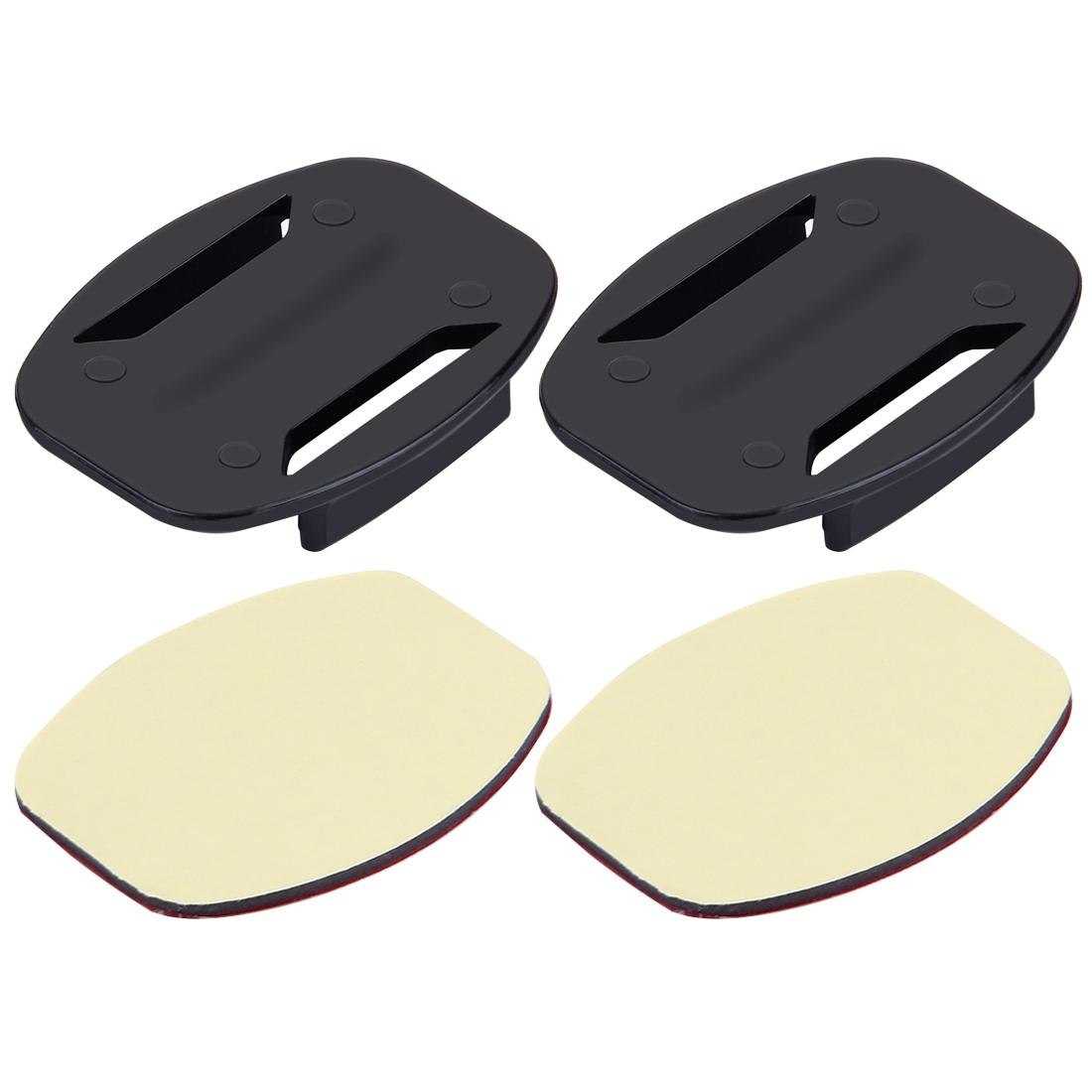 2 Flat Surface Mounts + 2 Adhesive Stickers for Action Cameras - Jaws Flex Clamp for Gopro Hero12