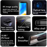 Large Screen Car Recorder with Dual Recording and Night Vision - Close-Up Angle