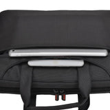 Waterproof Nylon Laptop Bag - 15.6 Inch One Shoulder Portable - Black - Low Angle